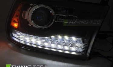 Лінзовані передні фари Dodge RAM 2009-2018 оптика діодна фото