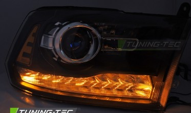 Лінзовані передні фари Dodge RAM 2009-2018 оптика діодна фото