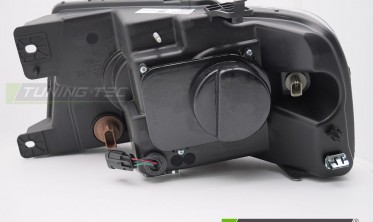 Чорні передні фари Ford F150 MK11 2004-2008 оптика tube light фото
