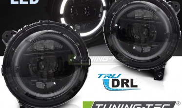 Диодные тюнинг фары передние Jeep Wrangler JL 18-23 фото
