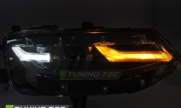 Фары full led передние Chevrolet Camaro 2019-2023 черная тюнинг оптика фото