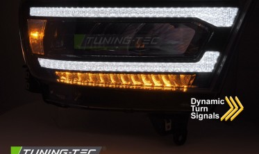 Черные led фары передние Dodge Ram 2019-2022 тюнинг оптика фото