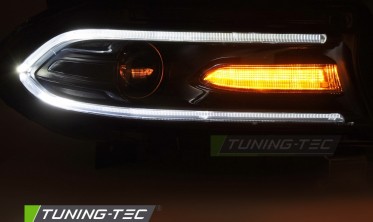 Черные фары передние Dodge Charger 2014-2023 тюнинг оптика фото