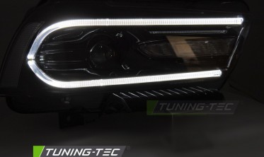 Тюнинговые фары передние Dodge Charger LX 2011-2015 оптика с лед поворотами фото