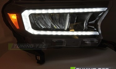 Передние фары full led Ford Ranger 2016-2022 черная тюнинг оптика фото