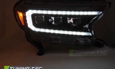 Чорні передні лед фари Ford Ranger 2016-2022 з функцією welcome lights фото