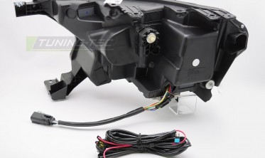 Чорні передні лед фари Ford Ranger 2016-2022 з функцією welcome lights фото