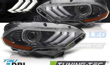 Чорні передні фари full led Ford Mustang 2018-2021 тюнінг оптика фото