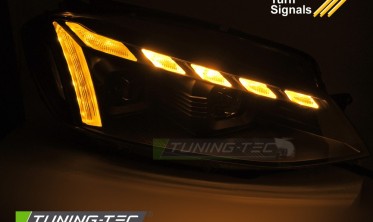 Чорні фари передні VW Golf 7 2017-2019 лед оптика тюнінгова фото