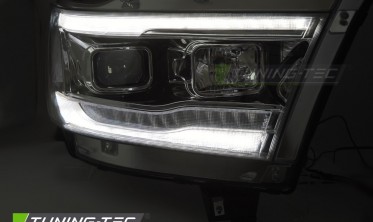 Передние тюнинг фары Dodge RAM 19-22 оптика с диодами фото