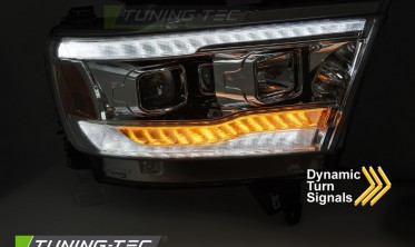 Передние тюнинг фары Dodge RAM 19-22 оптика с диодами фото