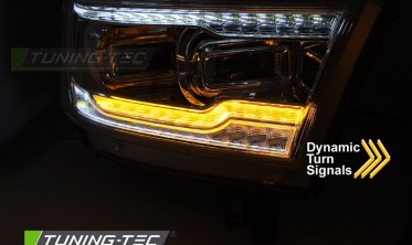 Передние диодные фары Dodge RAM 19-22 оптика full led фото