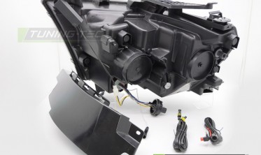 Передние лед фары Dodge RAM 19-22 черная оптика full led фото