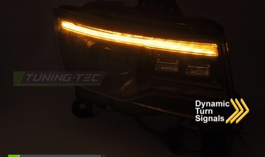 Ксенонові фари передні Jeep Grand Cherokee WK2 чорна тюнінг оптика фото