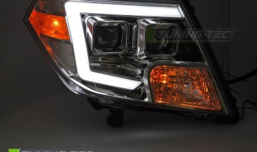 Передние диодные фары Nissan Frontier 09-14 оптика тюнинг фото
