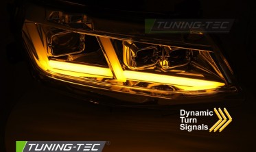 Диодные передние фары Chevrolet Camaro 16-18 оптика full led фото