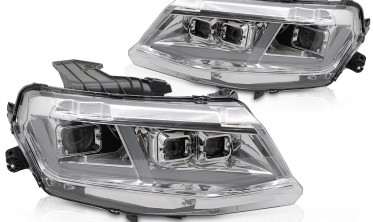 Диодные передние фары Chevrolet Camaro 16-18 оптика full led фото