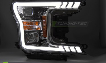 Передние фары с диодами Ford F150 MK13 2017-2020 оптика тюнинговая фото
