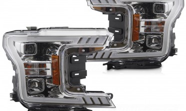 Передние фары с диодами Ford F150 MK13 2017-2020 оптика тюнинговая фото