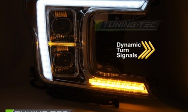 Передние фары Ford F150 MK13 2017-2020 тюнинг оптика full led фото