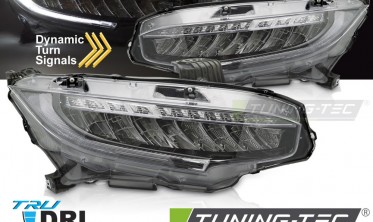 Передние фары full led Honda Civic MK10 тюнинг оптика диодная фото