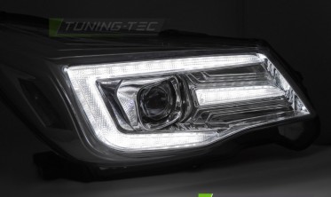 Передние лед фары Subaru Forester 4 13-18 тюнинг оптика с диодами фото