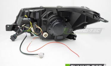 Чорні передні фари Subaru Forester 4 13-18 лед оптика тюнінгова фото