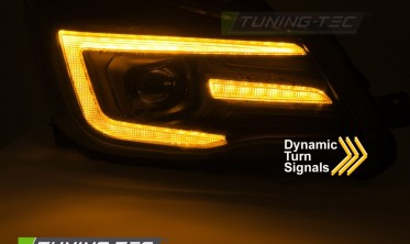 Чорні передні фари Subaru Forester 4 13-18 лед оптика тюнінгова фото