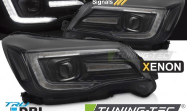 Передние фары под ксенон Subaru Forester 4 13-18 led оптика тюнинг фото