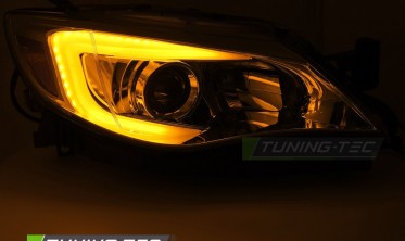 Передні тюнінг фари Subaru WRX 2008-2014 оптика з діодами фото