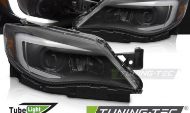 Передні чорні фари Subaru WRX 2008-2014 тюнінг оптика фото