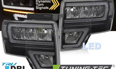 Тюнінг фари передні Ford F150 MK12 2008-2014 оптика діодна фото