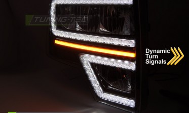 Тюнінг фари передні Ford F150 MK12 2008-2014 оптика діодна фото