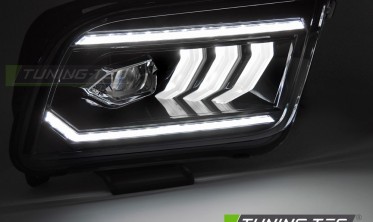 Чорні передні фари full led Ford Mustang 2004-2009 фото