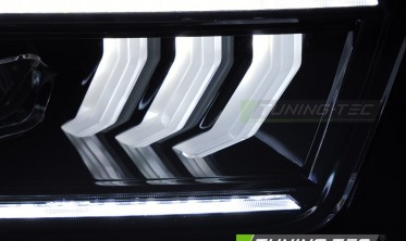 Чорні передні фари full led Ford Mustang 2004-2009 фото