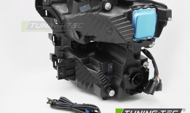 Тюнинг фары передние Ford F150 MK13 2014-2017 с желтыми диодами фото