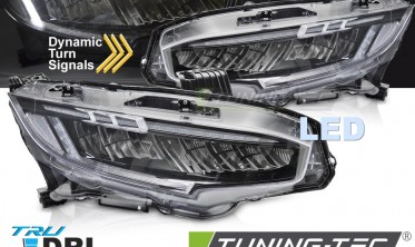Диодные фары передние Honda Civic X MK10 с функцией welcome lights фото