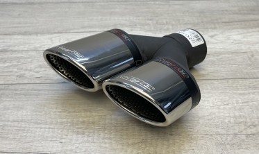 Насадка глушителя двойная овальная Buzzer ZZ2x110R правая фото