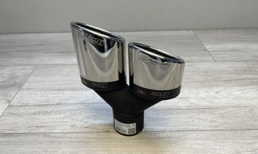 Насадка глушителя двойная овальная Buzzer ZZ2x110L левая фото