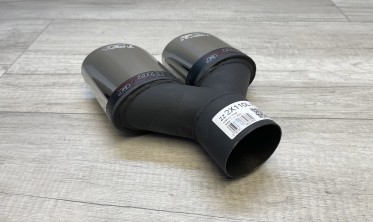 Насадка глушителя двойная овальная Buzzer ZZ2x110L левая фото