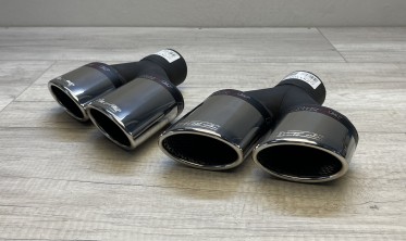 Насадка глушителя двойная овальная Buzzer ZZ2x110L левая фото