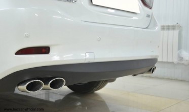 Насадка глушителя двойная овальная Buzzer ZZ2x110L левая фото