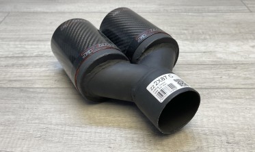 Насадка глушителя с карбоном Buzzer ZZ2x87C двойная фото