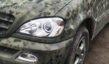 Фари передні з лінзами Mercedes ML W163 дорестайл фото
