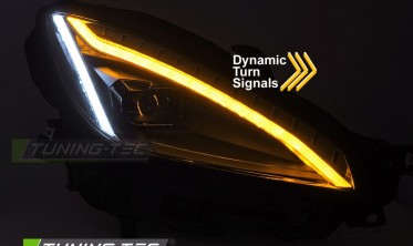 Диодные фары передние Toyota GR86 тюнинг оптика черная фото