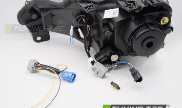 Черные лед фары передние Toyota GT86 2012-2021 тюнинг оптика с диодами фото