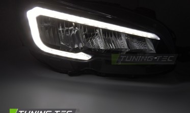 Черные лед фары передние Subaru WRX 2014-2022 тюнинг оптика с диодами фото