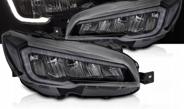 Черные лед фары передние Subaru WRX 2014-2022 тюнинг оптика с диодами фото