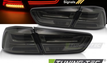 Темні ліхтарі задні Mitsubishi Lancer 10 X седан з динамічними поворотами фото