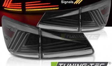 Задні лед ліхтарі Lexus IS 06-13 темні тюнінгові стопи фото